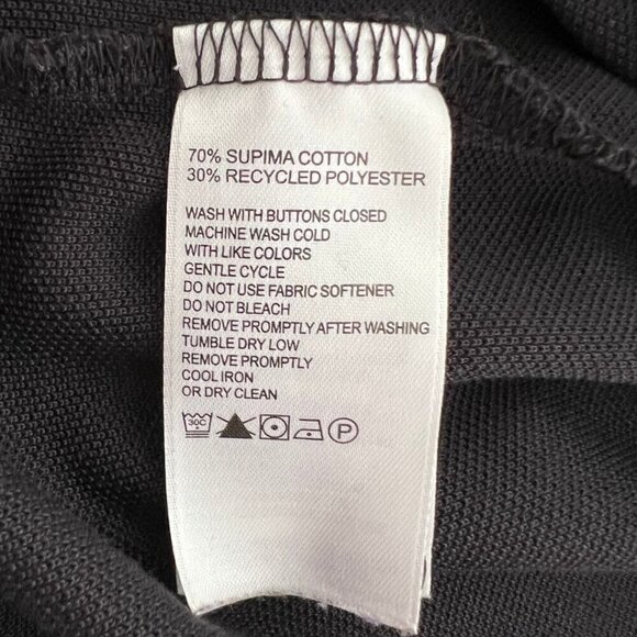 Tommy Bahama Cocktail Time Five o'Clock IslandZone Polo Black Size M - Picture 7 of 7